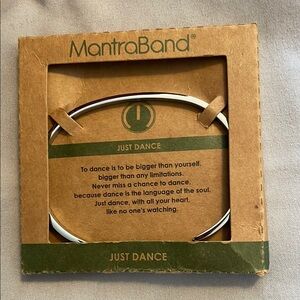 MantraBand Silver 'Just Dance' Bracelet